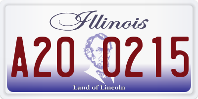 IL license plate A200215