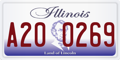 IL license plate A200269