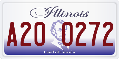 IL license plate A200272