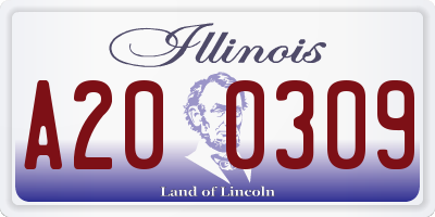 IL license plate A200309