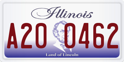 IL license plate A200462