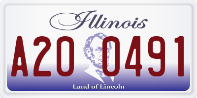 IL license plate A200491