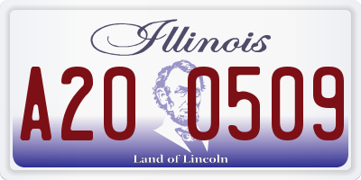 IL license plate A200509