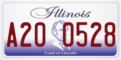 IL license plate A200528