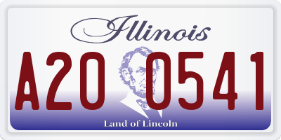 IL license plate A200541