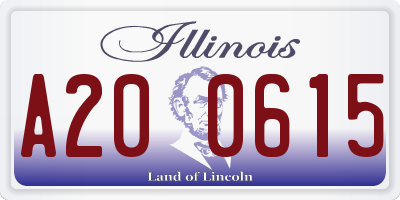 IL license plate A200615