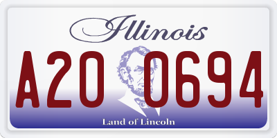 IL license plate A200694