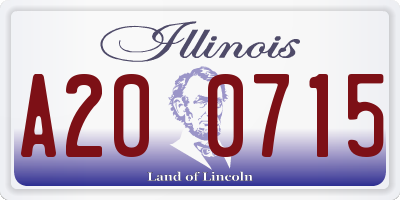 IL license plate A200715