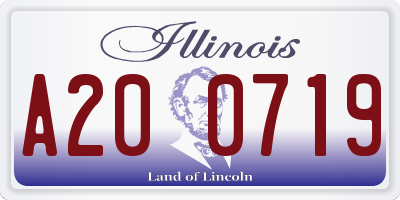 IL license plate A200719