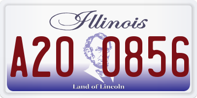 IL license plate A200856