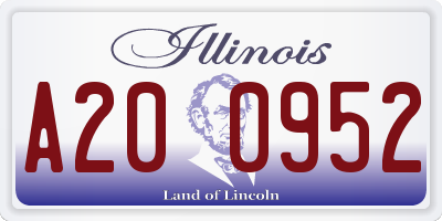 IL license plate A200952