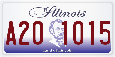 IL license plate A201015