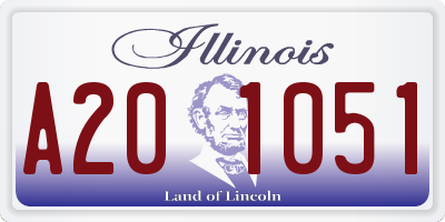 IL license plate A201051