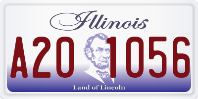 IL license plate A201056