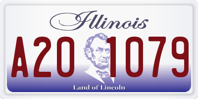 IL license plate A201079