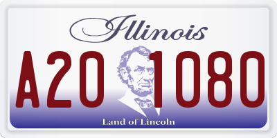 IL license plate A201080