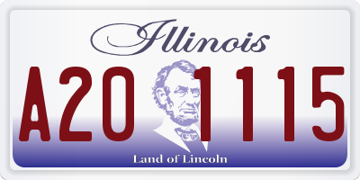 IL license plate A201115