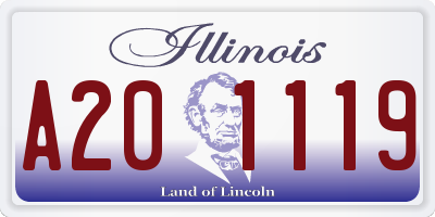 IL license plate A201119