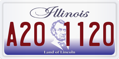 IL license plate A201120