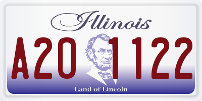 IL license plate A201122