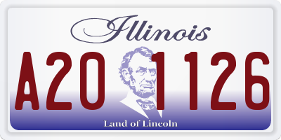 IL license plate A201126