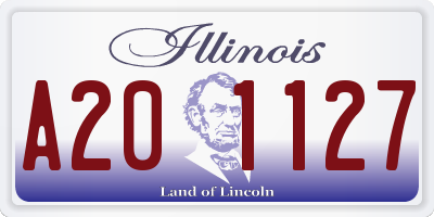 IL license plate A201127