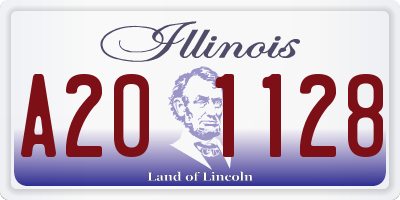 IL license plate A201128