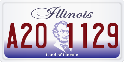 IL license plate A201129