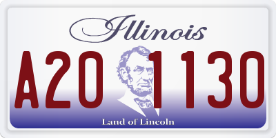 IL license plate A201130
