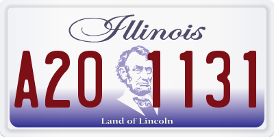 IL license plate A201131