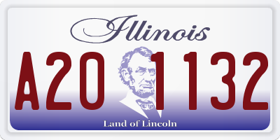 IL license plate A201132
