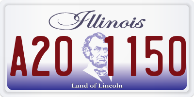 IL license plate A201150