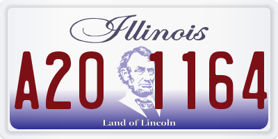 IL license plate A201164