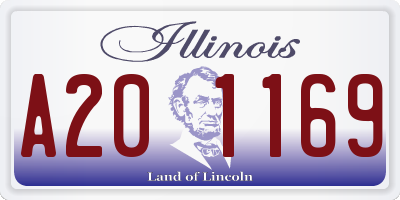 IL license plate A201169