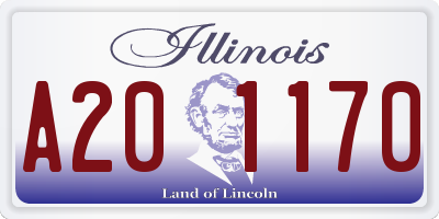 IL license plate A201170