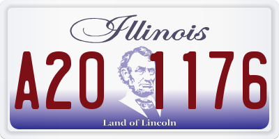 IL license plate A201176