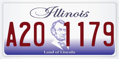 IL license plate A201179