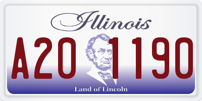 IL license plate A201190