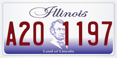 IL license plate A201197