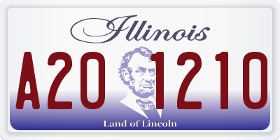 IL license plate A201210