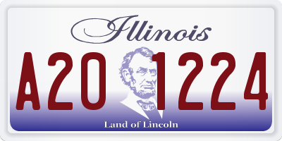 IL license plate A201224