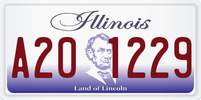 IL license plate A201229