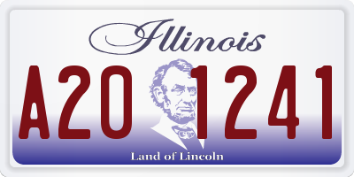 IL license plate A201241