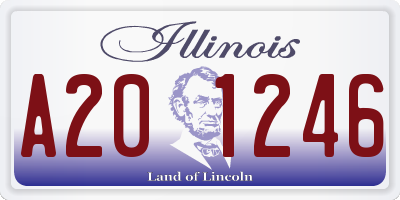 IL license plate A201246