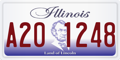 IL license plate A201248