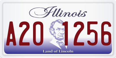 IL license plate A201256
