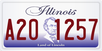 IL license plate A201257