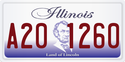 IL license plate A201260