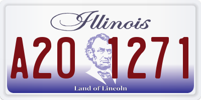 IL license plate A201271