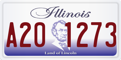 IL license plate A201273